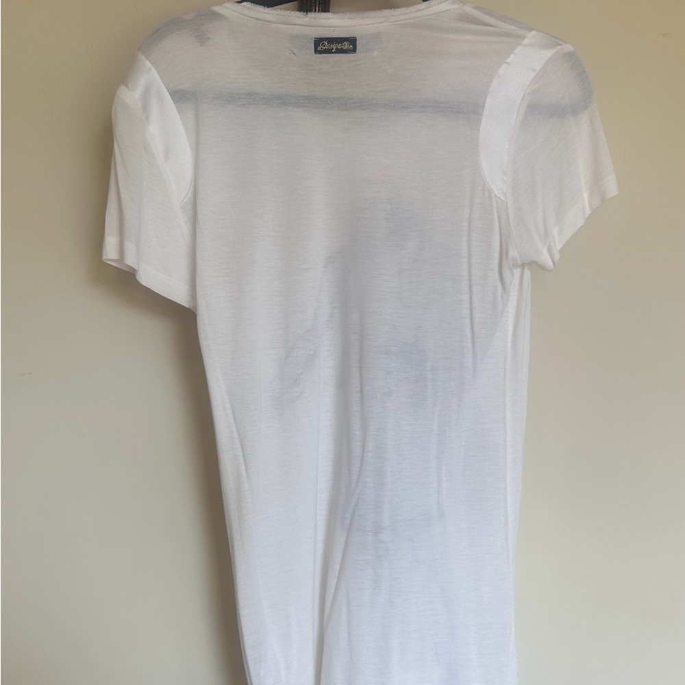 NWT Desigual White Graphic T-Shirt XL - Picture 5 of 7